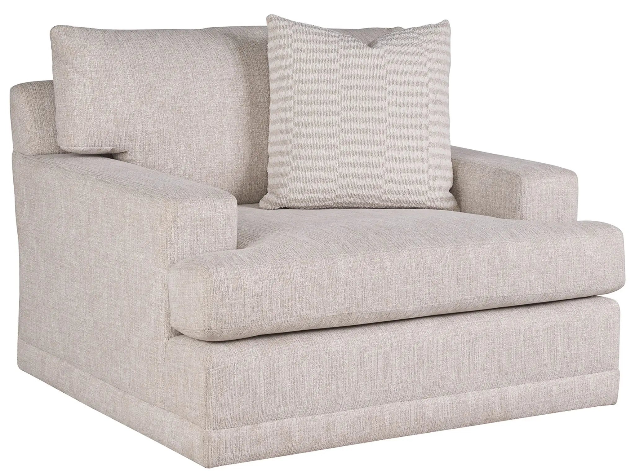 Poltrona Girevole - È oversize, super accogliente e ha quell'aspetto rilassato ma raffinato che si adatta splendidamente a qualsiasi spazio. - Misura 122 cm L x 117 cm P x 91 cm A Materi