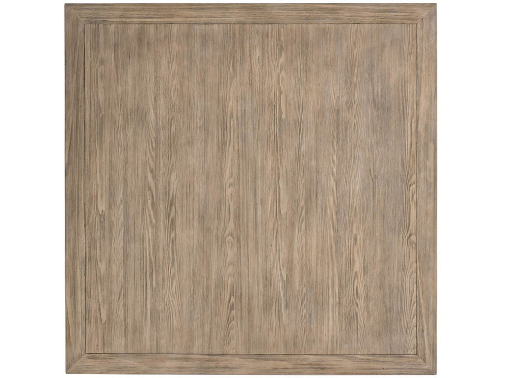 Tavolino quadrato da cocktail - Misure 117 cm L x 117 cm P x 43 cm H Finitura: marrone medio Materiale: Legno Caratteristiche: Design a cornice aperta, Piedini regolabili