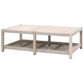 Tavolino da esterno - Dimensioni 56,25"L x 32,25"P x 17,75"H Struttura e piano in legno massello di teak * La soluzione in teak grigio accelera il processo di invecchiamento del teak a