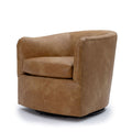 Sedia girevole - Misure 71 cm L x 79 cm P x 63,5 cm H Materiale: Ecopelle - realizzata con una miscela di poliestere e poliuretano per un lussuoso aspetto simile alla pelle
