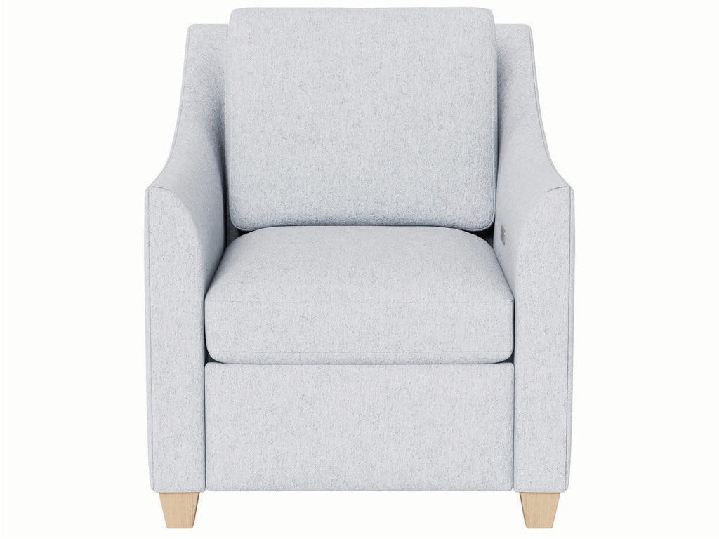 Poltrona Reclinabile - Linee pulite ed eleganza sobria definiscono questa versatile poltrona, caratterizzata da morbidi rivestimenti neutri, braccioli leggermente inclinati e una